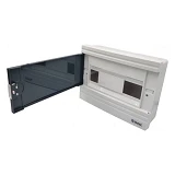 Щиток наружный Takel 512748 SF-WG на 12 модулей серая дверь 295х220х90 белый