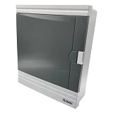 Щиток наружный Takel 512750 SF-WG на 24 модуля серая дверь 300х330х90 белый
