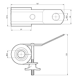 Зажим анкерный Takel 503566 подвесной PS435 4х16-35мм2
