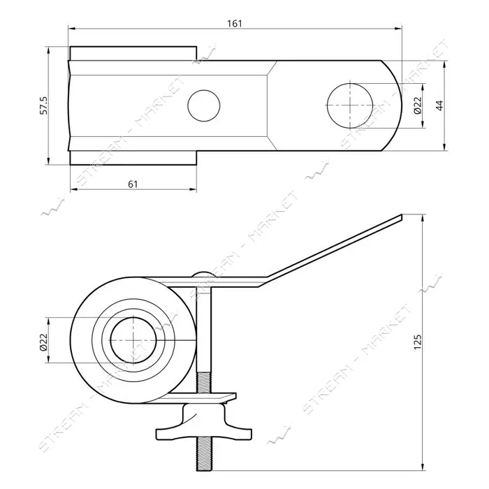 Зажим анкерный Takel 503566 подвесной PS435 4х16-35мм2