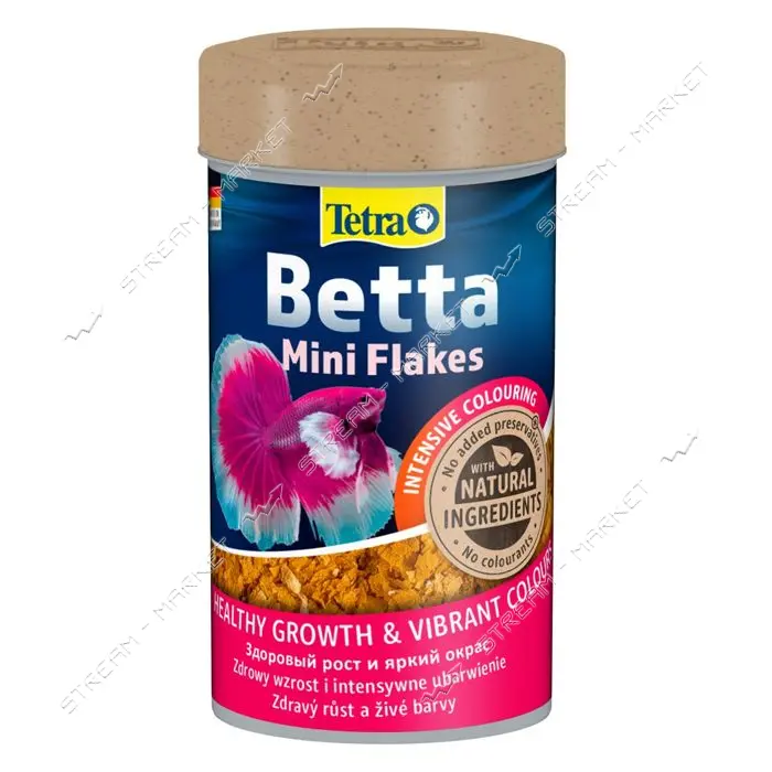 Корм Tetra Min Betta для рыбок петухов хлопья 100мл