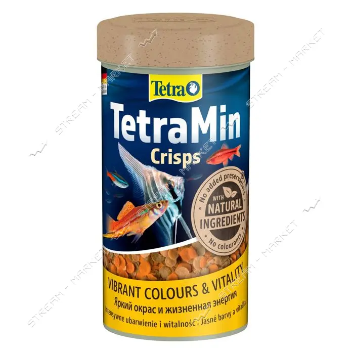 Корм Tetra Min Crisps аквариумных рыбок чипсы 55г 250мл