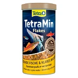 Корм Tetra Min Flakes для аквариумных рыбок хлопья 200г 1л                                          
