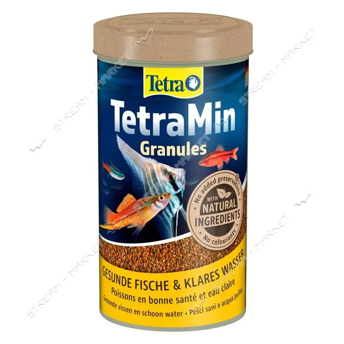 Корм Tetra Min Granules для аквариумных рыбок гранулы 200г 500мл                                    