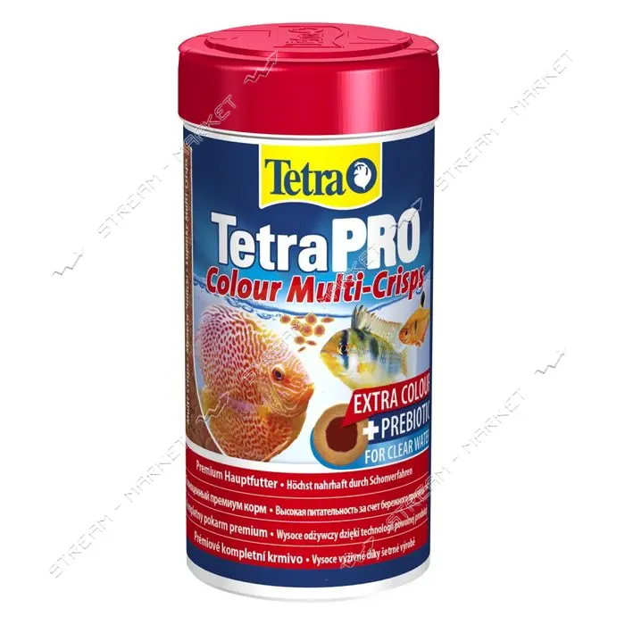 Корм Tetra Pro Colour Multi-Crisps для аквариумных рыб для яркой окраски чипсы 55г 250мл