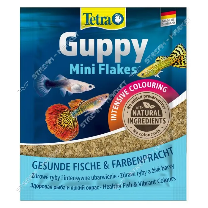 Корм сухой Tetra Guppy для гуппи в хлопьях 12г