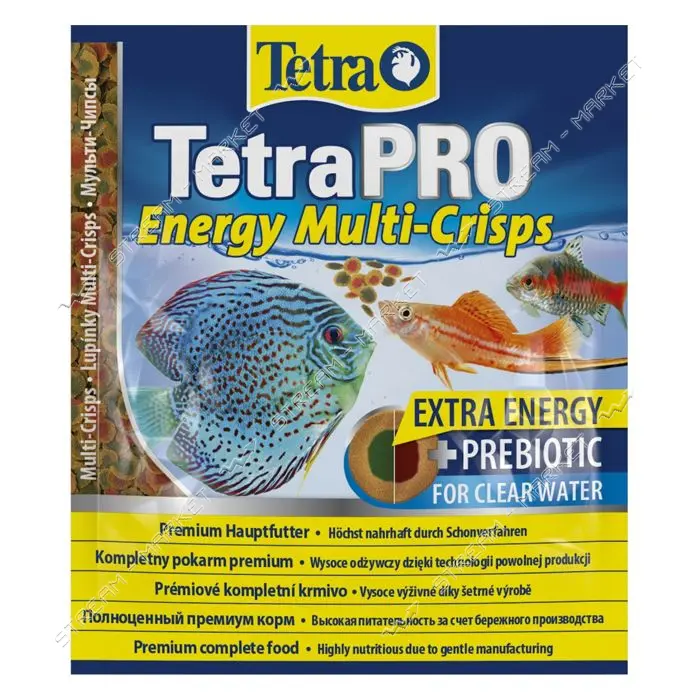 Корм сухой Tetra PRO Energy Multi-Crisps для аквариумных рыб чипсы 12г                              