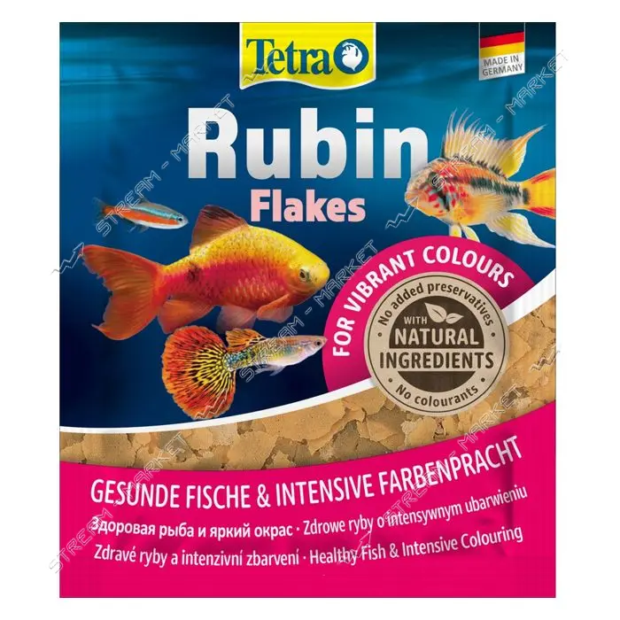 Корм сухой Tetra Rubin Flakes для аквариумных рыбок для окраски в хлопьях 12г
