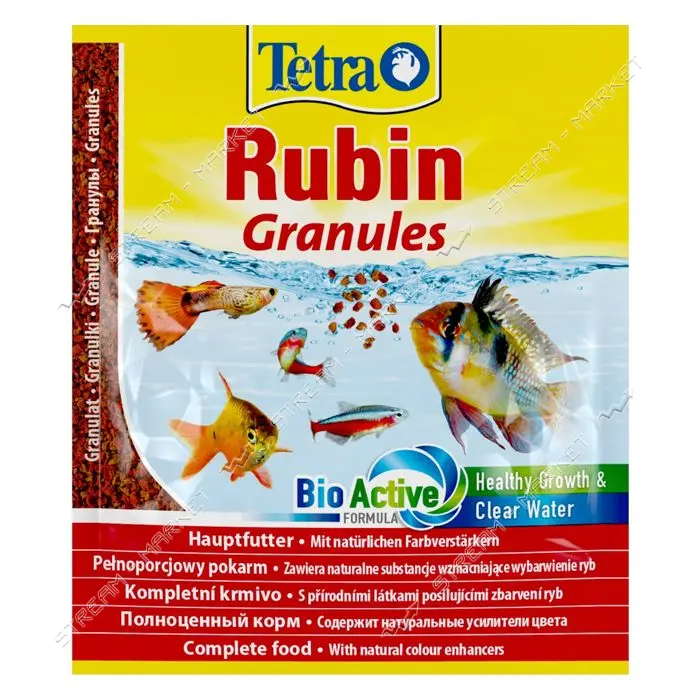 Корм сухой Tetra Rubin Granules для аквариумных рыбок для яркости окраски в гранулах 15г            