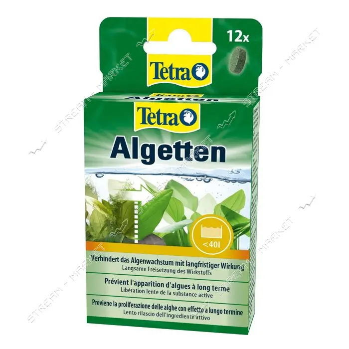 Средство Tetra Algetten для аквариума против водорослей 12 таблеток на 120л