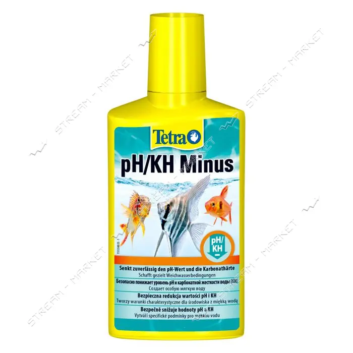 Средство Tetra PH/KH Minus для аквариума для контролируемого понижения уровня pH воды 250мл на 5000л
