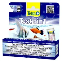 Набор тестов Tetra Test 6in1 для аквариумов для измерения параметров воды                           