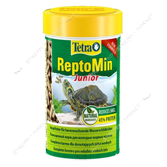 Корм Tetra ReptoMin Junior для черепах палочки 30г/100мл