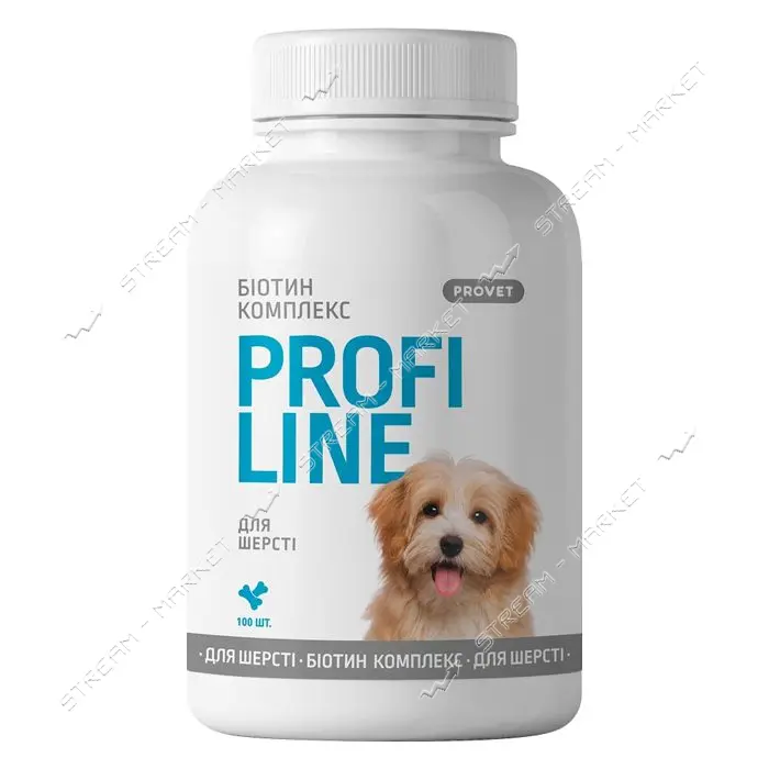 Витамины Природа Provet PROFILINE для собак БИОТИН комплекс для шерсти 100 таб                      