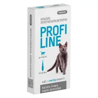 Капли Природа Provet PROFILINE для кошек до 4кг инсектоакарицид 4 пипетки по 0.5мл