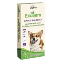 Капли Природа Provet ЭКОВЕТ для средних пород собак 4 пипетки по 1мл
