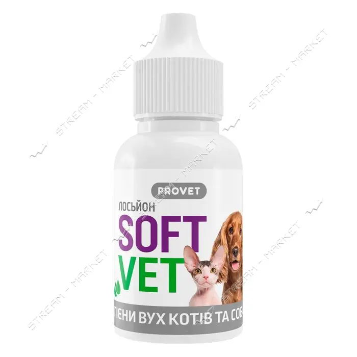 Лосьон Природа Provet SOFTVET для гигиены ушей кошек и собак 15мл
