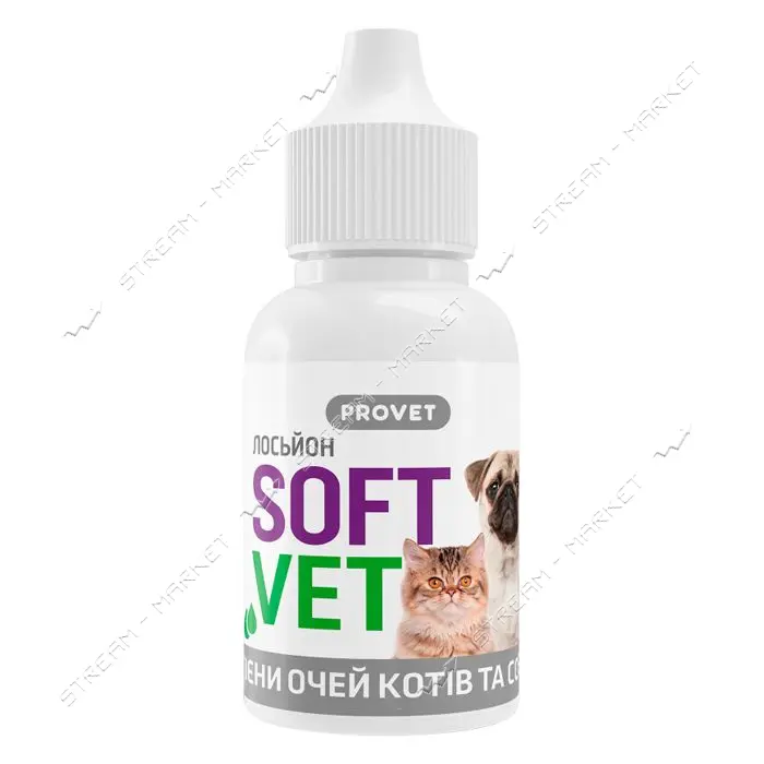 Лосьон Природа Provet SOFTVET для гигиены глаз кошек и собак 15мл                                   