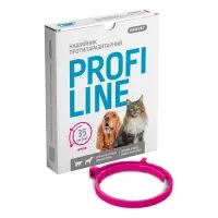 Ошейник Природа Provet PROFILINE для кошек и собак инсектоакарицид 35см фуксия                      