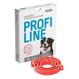 Ошейник Природа Provet PROFILINE для собак больших пород инсектоакарицид 70см коралловый            