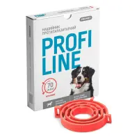 Ошейник Природа Provet PROFILINE для собак больших пород инсектоакарицид 70см коралловый            