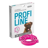 Ошейник Природа Provet PROFILINE для собак больших пород инсектоакарицид 70см фуксия