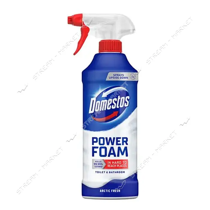 Спрей-пена Domestos для чистки унитаза и ванной Арктическая свежесть 435мл                          