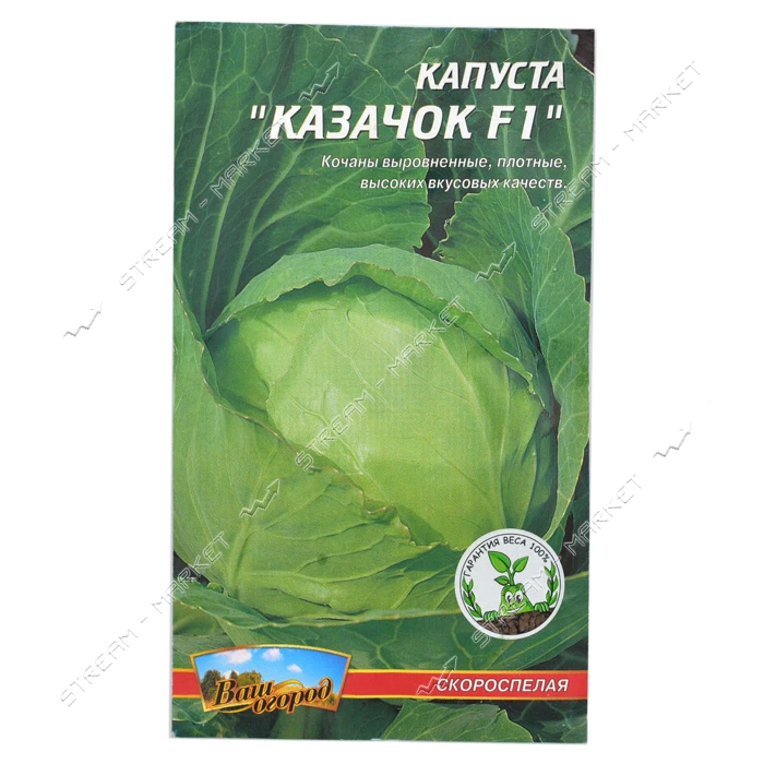 Семена капусты Казачок F1 0.5гр                                                                     