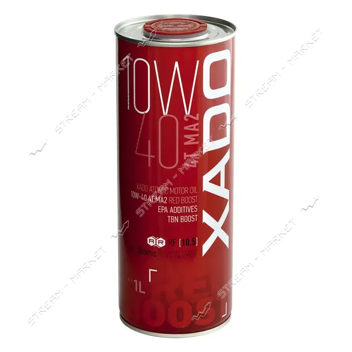 Моторное масло Xado Atomic Oil 10W-40 4T MA2 RED BOOSTсинтетическое