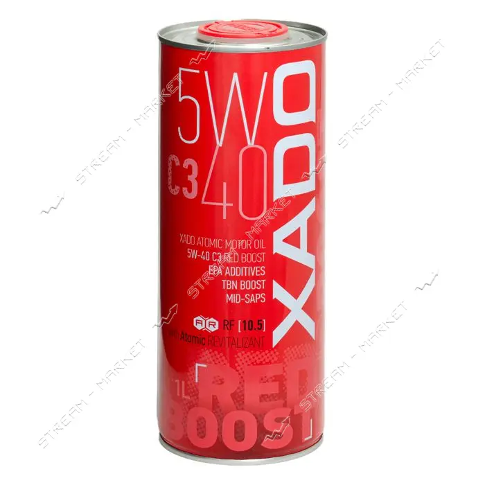 Моторное масло Xado Atomic Oil 5W-40 C3 RED BOOST синтетическое                                     