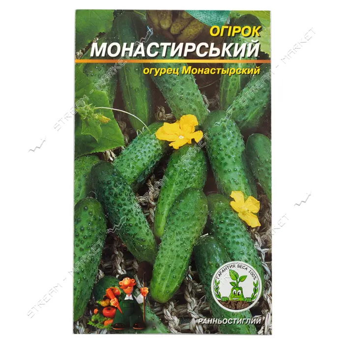 Семена огурцов Монастырский евро пакет 1гр                                                          