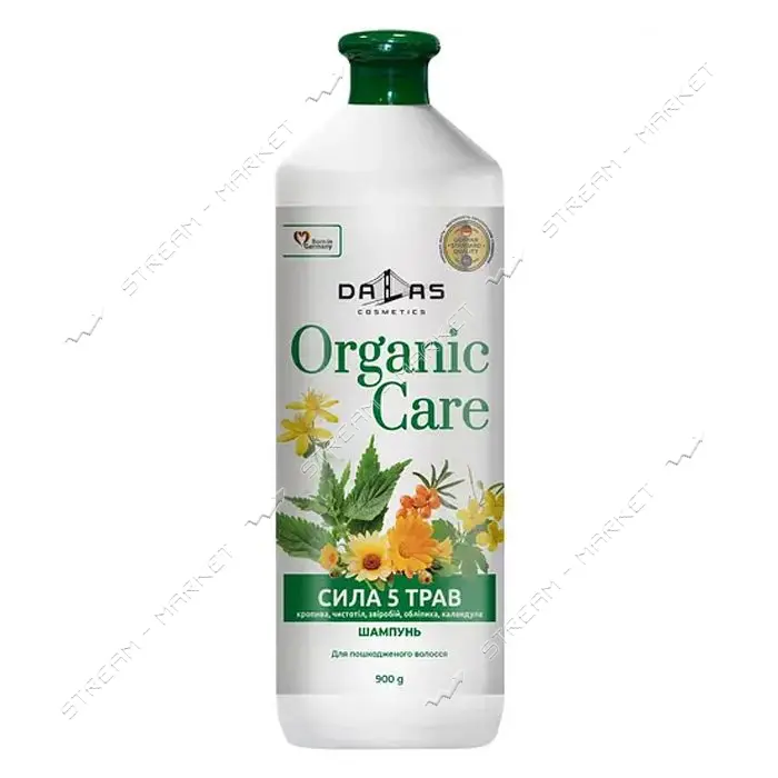 Шампунь Dallas Organic Сила 5 трав 900г                                                             