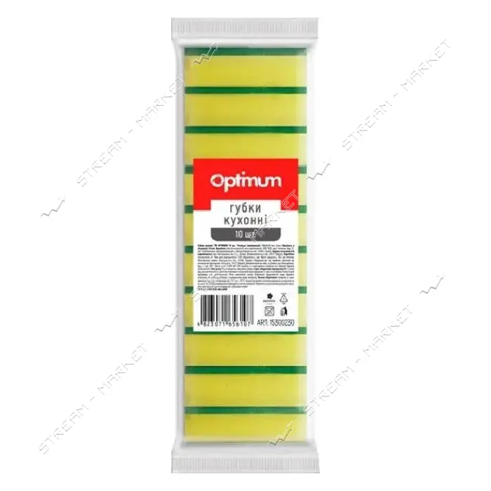 Губка кухонная PRO Service Optimum 98х65х30 10шт