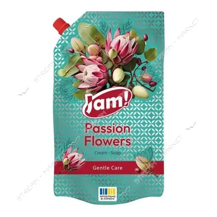 Крем-мыло JAM! Цветы з глицерином дой-пак 900г                                                      