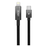 Кабель Aspor A088 Nylon Charge Display Type-C to Lightning 27W 1м черный