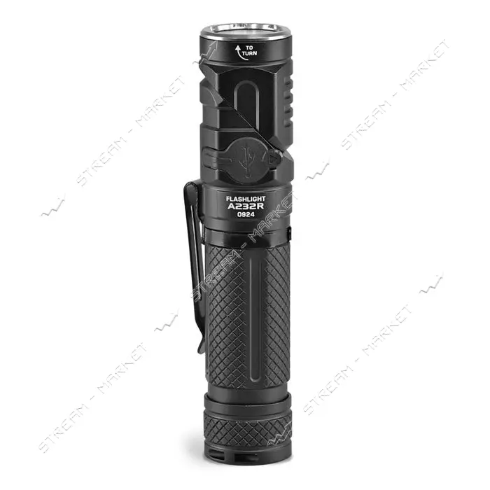 Фонарик светодиодный Videx VLF-A232R 1000Lm 5000K WHITE плюс RED Li-ion 18650 2200mAh