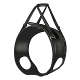 Поддерживающая шлейка Trixie для собак M 55-65см черный