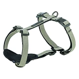 Шлей Trixie CityStyle H-harness для собак хлопок LXL 75120см 25мм светло-серый