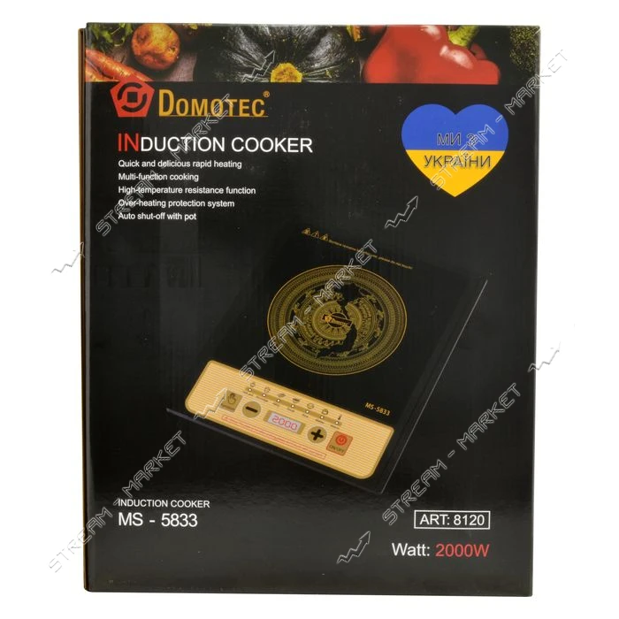 Электроплита Domotec MS 5833 индукционная