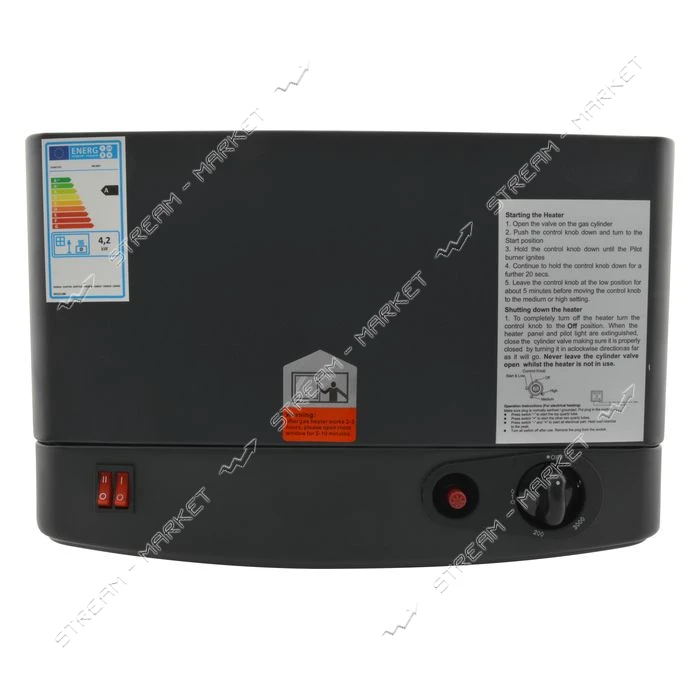 Обігрівач Domotec газово-електричний 2в1 MS-6607 4200W