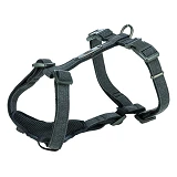 Шлей Trixie CityStyle H-harness для собак хлопок ML 5275см 20мм черный