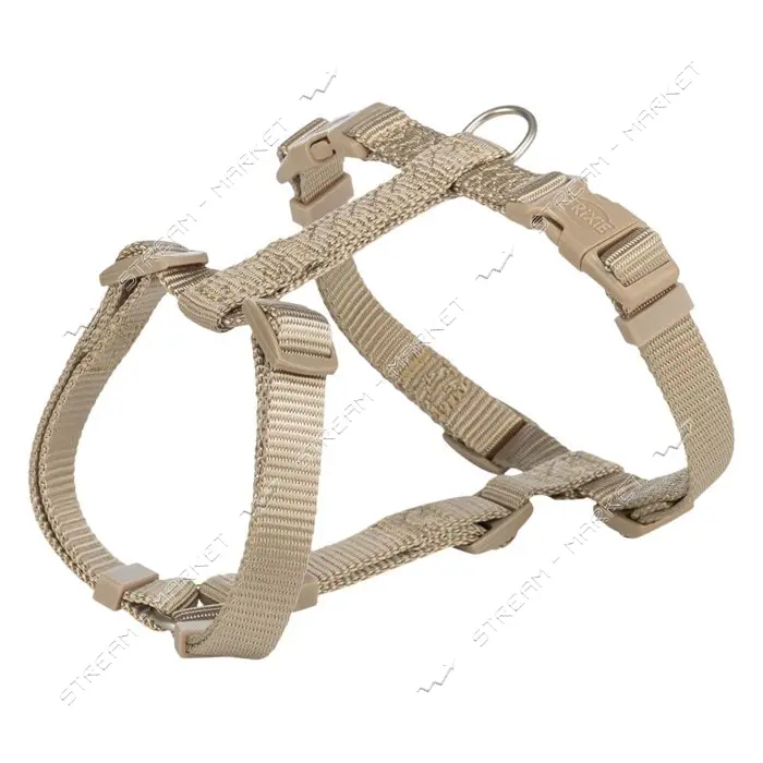 Шлей Trixie Premium H-harness для собак L 6087см 25мм песочный