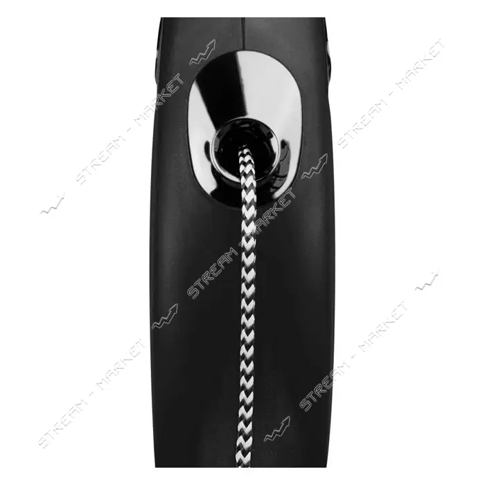Поводок-рулетка Flexi New Classic Cat для кошек с тросом  XS 3м/8 кг черная                         