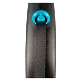 Рулетка Flexi Black Design для собак лента размер S 5м синяя                                        