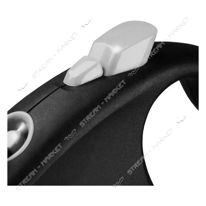 Рулетка Flexi Black Design для собак лента размер M 5м черная                                       