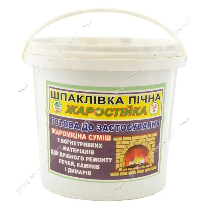 Шпатлевка печная жаростойкая 3кг                                                                    