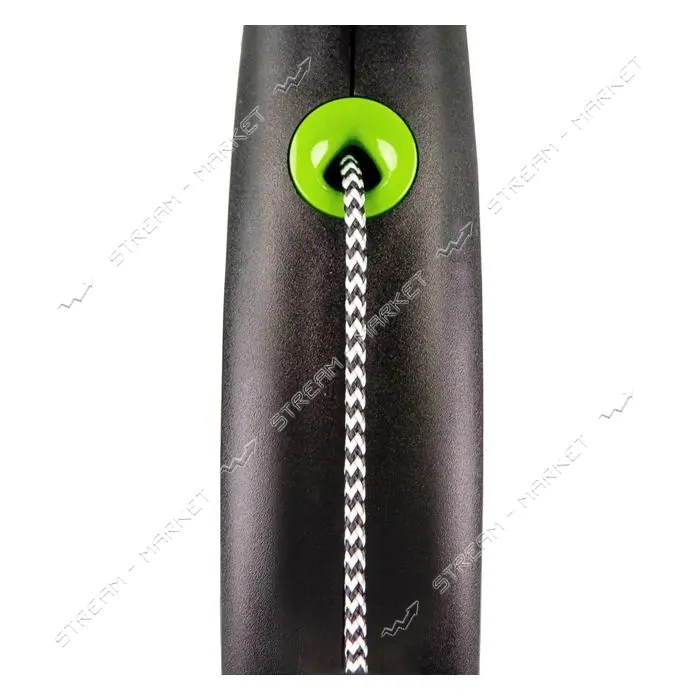 Рулетка Flexi Black Design для собак тросик XS 3м зеленая
