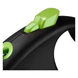 Рулетка Flexi Black Design для собак тросик XS 3м зеленая