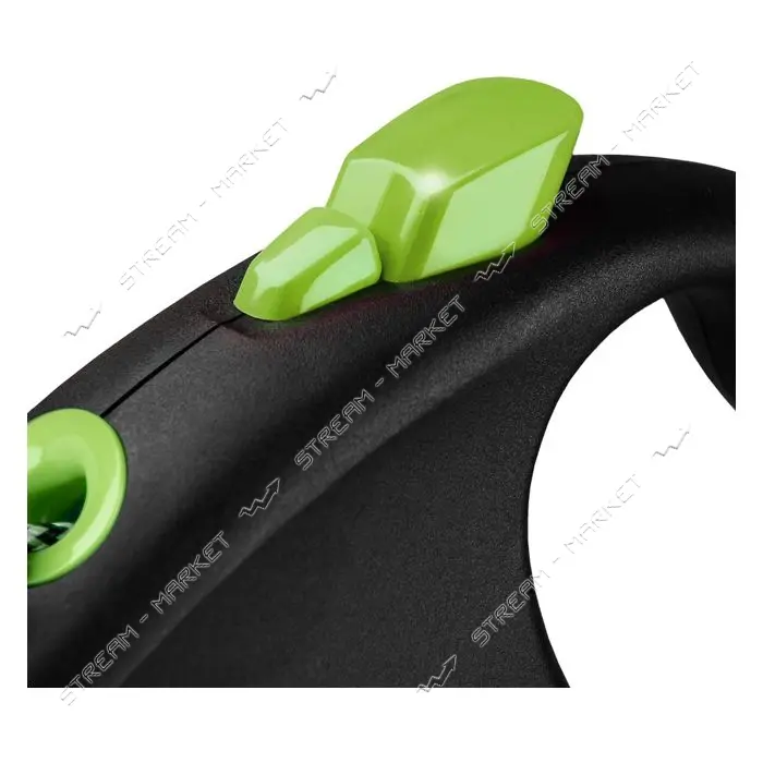 Рулетка Flexi Black Design для собак тросик XS 3м зеленая