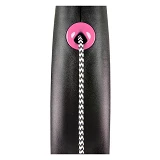 Рулетка Flexi Black Design для собак тросик XS 3м розовая